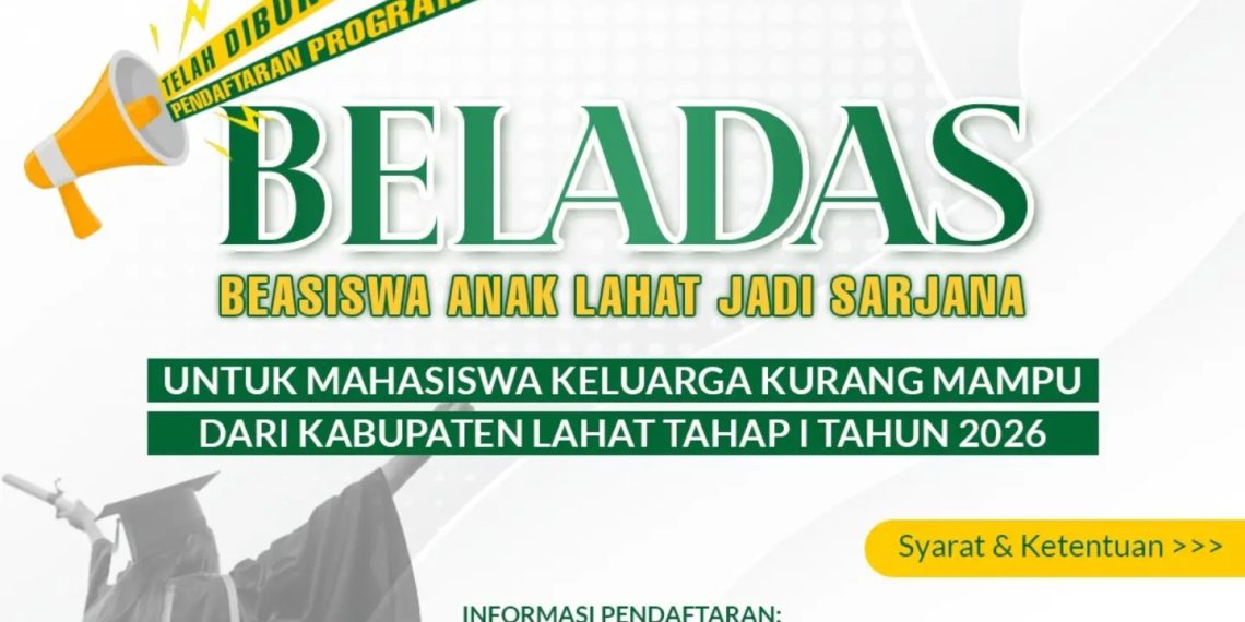 Program BELADAS (Beasiswa Anak Lahat jadi Sarjana) Tahun 2026!